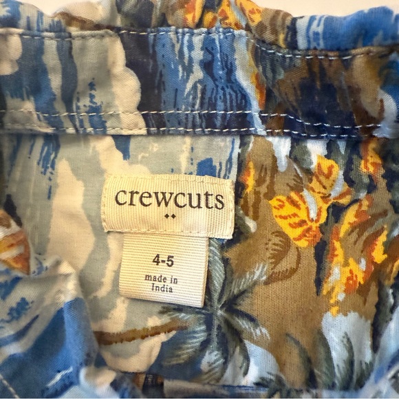 Crew Cuts 4-5 Kids Hawaiian Shirt Button Down - Picture 3 of 5